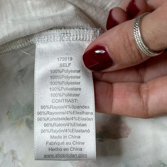 Anthropologie Dolan Floral Long Ruffle Sleeve Blouse Size Medium - Picture 10 of 15